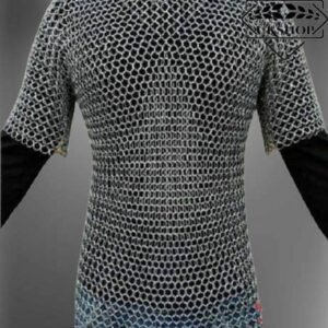 Aluminum Chainmail Shirt - Butted Round Ring Half Sleeves