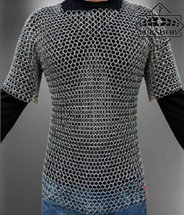 Aluminum Chainmail Shirt - Butted Round Ring Half Sleeves