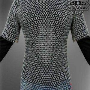 Chainmail shirt, 6mm Aluminium Buted Rings Half Sleeve Medieval OutFit