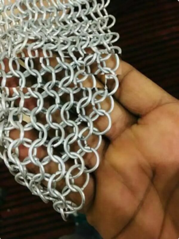 il fullxfull.3365207863 s2pe scaled Chainmail Sexy Bra With Coif, Butted Aluminum Chainmail coif, Handmade gift