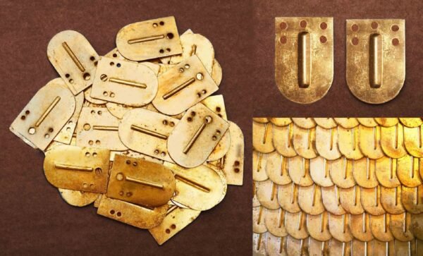 Brass Scale Lorica Squamata Loose Scales for Repair your Lorica Armor