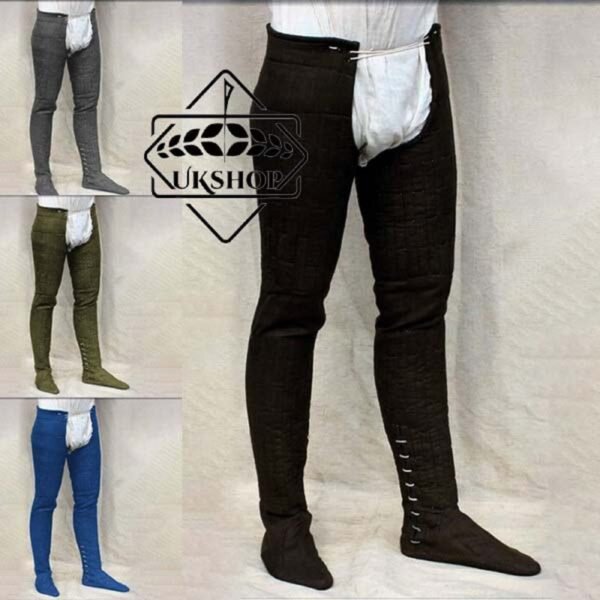 Medieval Lagging Padded Chausses Lower | Under Gambeson Hauberk SCA Armor, Thanks giving gift