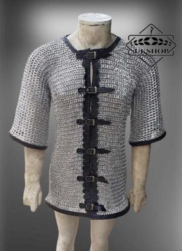 Chainmail Shirt, 10mm Flat riveted with Washer Aluminium Anodized
