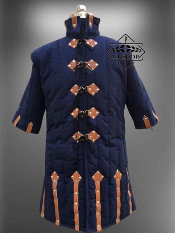 il fullxfull.3930061163 1n0h scaled Medieval Costume Gambeson Reenactment Roman Blue Color Fancy Style, Thanks giving gift