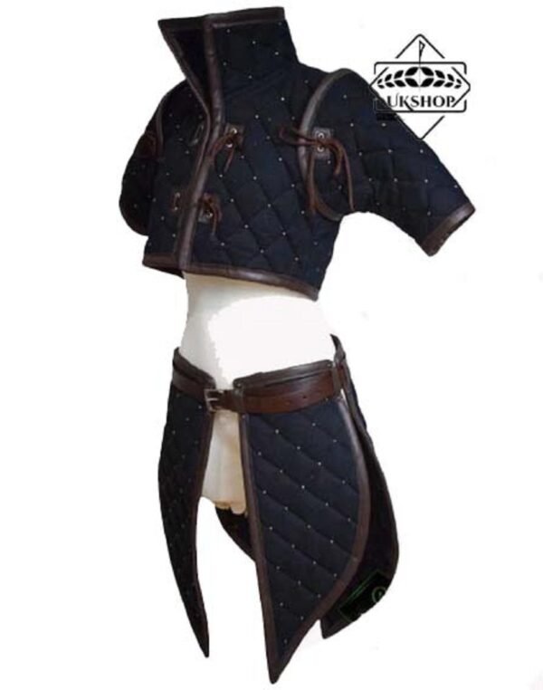 il fullxfull.4095402093 45ag 1 Thick Padded Female Costume |Female Gambeson PADDED Armor assasin witcher inquisitor | medieval warrior larp best gift for Labor Day gift