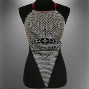 Aluminum Butted Chainmail Halter Top, Chainmail top, Handmade gift