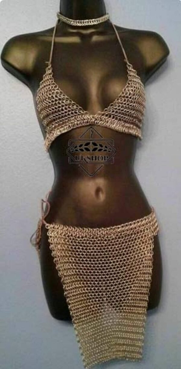 il fullxfull.4264477245 pja4 1 scaled Chainmail Bra with skirt, Thanks giving gift