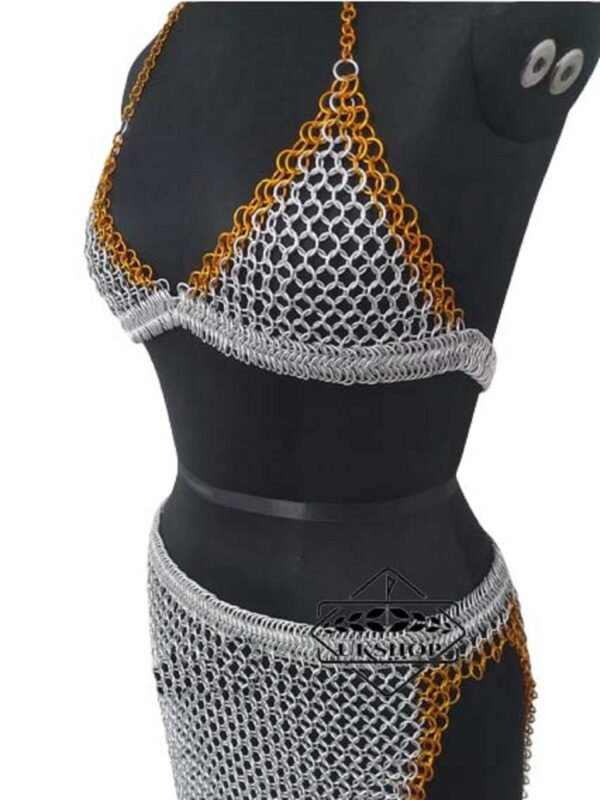 il fullxfull.4279868949 9dn8 1 scaled Chainmail Bra, Skirt Cosplay Halter, handmade gift