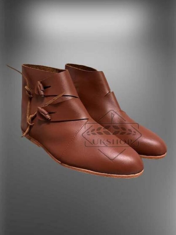 il fullxfull.4365704603 20np 1 scaled Viking boots, for the period 1000-1250 AD Half boots with toggle buttons