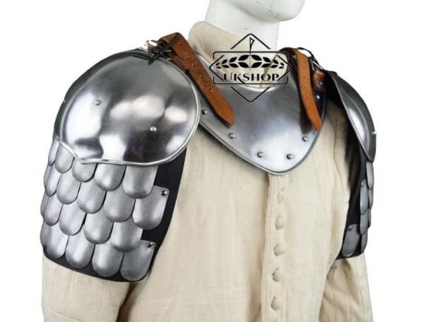 Medieval Scale Body Armor, Leather Liner 20G Steel LARP Costume, Scale Armor, Thanks giving gift