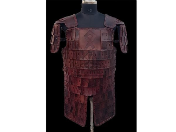 Medieval Leather Lamellar Scale Armor, Viking Leather armor, Thanks giving gift