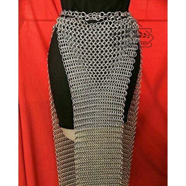 Chainmail Fancy Long Skirt, Aluminum Butted Chainmail Skirt 10mm Ring and best Thanks giving gift