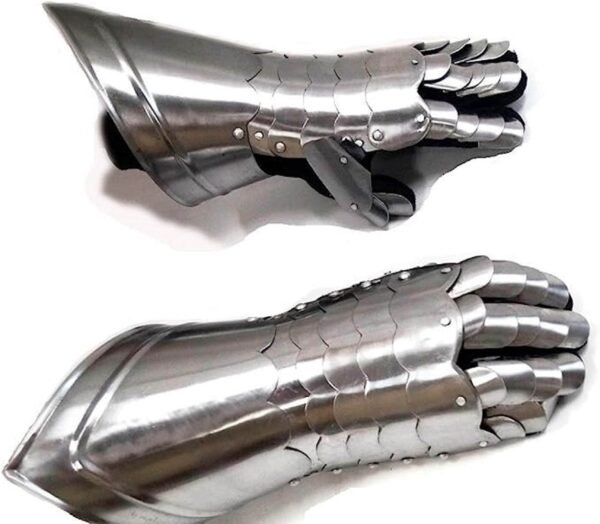 il fullxfull.5023399124 mbbv 1 Medieval Handcrafted Gauntlet Armor Steel and Leather Hand Protective Gloves, Thanks giving gift