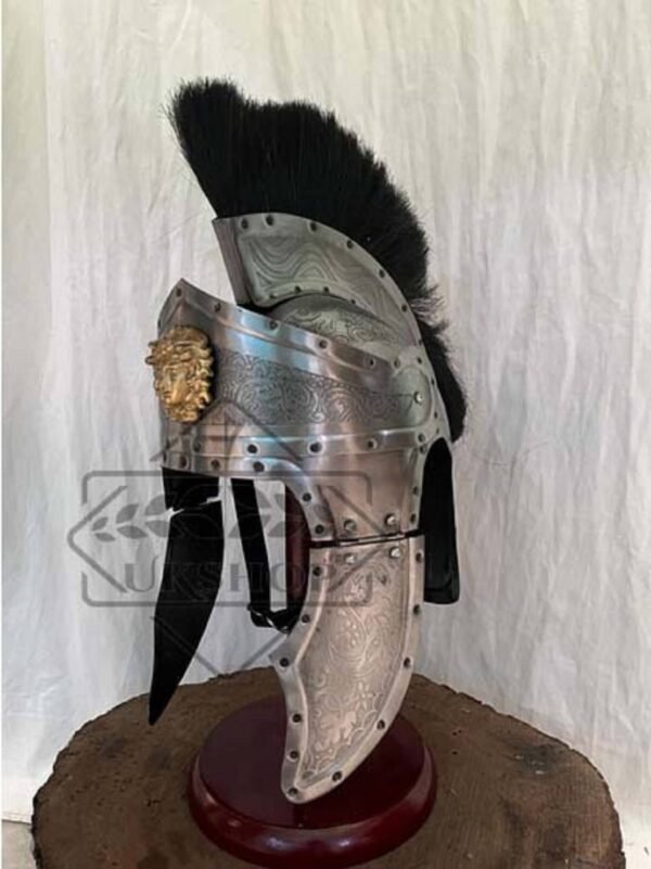 il fullxfull.5058296638 g44k 1 scaled Roman Centurion Helmet Roman Design Engraved Helmet with Free Wooden Stand