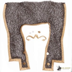 Roman Shoulder Doubling For Lorica Hamata – 9MM Stainless Steel Dome Riveted Flat Rings