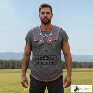 Roman Lorica Hamata, 6mm Round Riveted with Solid Ring