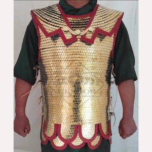 Lorica Squamata Armor - Brass Scale 15x25MM With Doubler