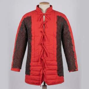 Gambeson with Chainmail Voiders 9mm Flat Riveted with Solid Ring