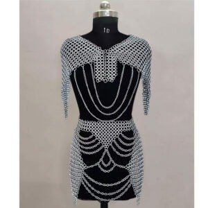 Butted Chainmail Top with Skirt Set