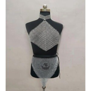 Aluminum Chainmail Top and Skirt