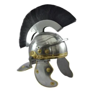 Roman Centurion Helmet with Wooden Stand