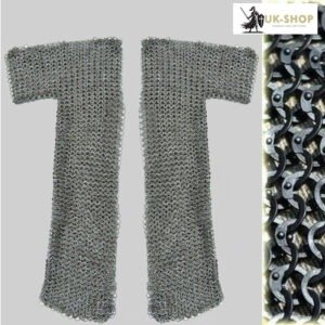 Chainmail Voider 9mm Flat Ring Riveted with Solid Ring Mild Steel