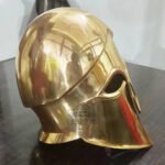 Brass Corinthian helmets (4)