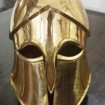 Brass Corinthian helmets (4)