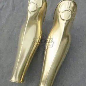 Ancient greek greaves from the 4th C BC, Brass 1.2mm thickness