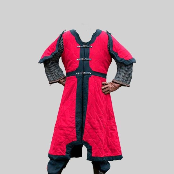 MCI 3768 Medieval Gambeson Red with Black