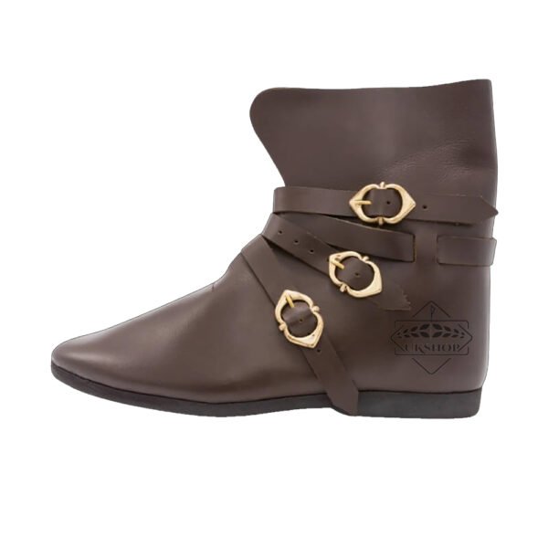 mb3 Vintage Leather Shoes, Dark Brown