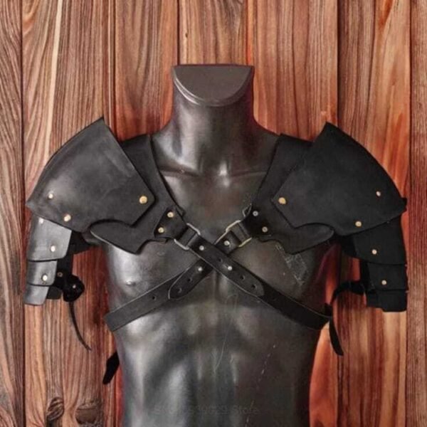 s l1600 4 Medieval Leather Shoulder armor