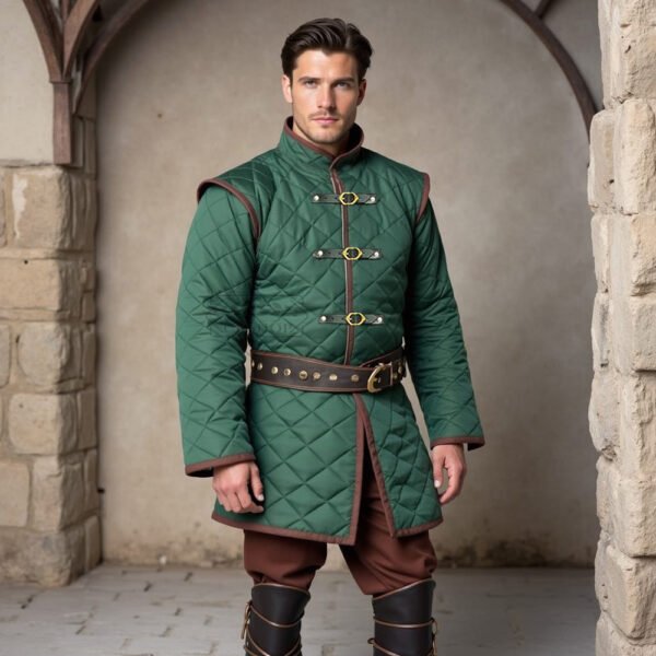 g88 12 Medieval Gambeson - Green