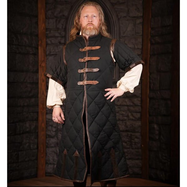Black Long Gambeson