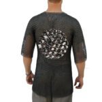 chainmail shirt aluminium black 1