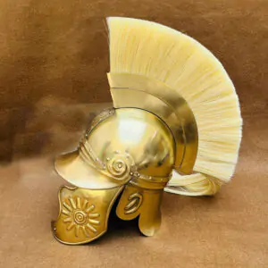 Celtic Helmet With Brown Plume