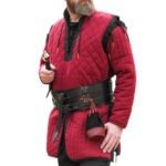 Medieval Gambeson Full Sleeves wine color
