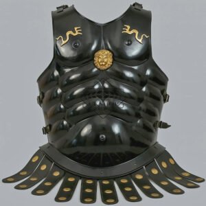 Roman Black Muscle Body Armor