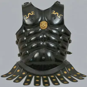 Roman Black Muscle Body Armor