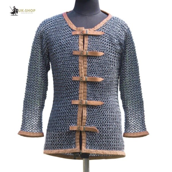 flat rww shirt 11 9MM Chainmail Shirt Flat Ring Riveted with Solid Ring