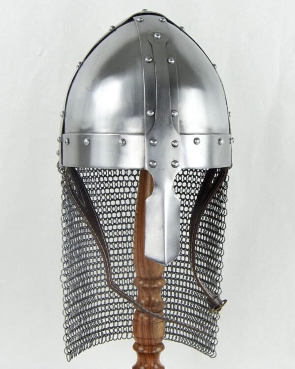 imgi 2 2425640333 Norman Nasal Helm 18 Gauge Steel with Aventail