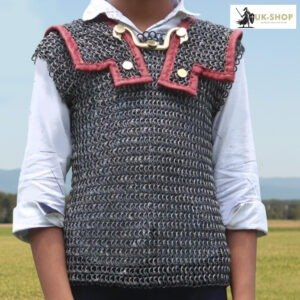 Child Chainmail Lorica Hamata 9MM Round Riveted with Solid Ring