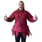 Female Gambeson Wine Color New Design