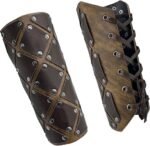 Leather Bracer For Gambeson (1)