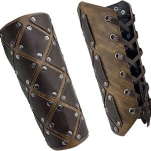 Leather Bracer For Gambeson 2 Home