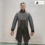 Chainmail Half Hauberk 9mm Flat Ring Riveted with Washer Medieval Chainmail 1 half body chainmail 1