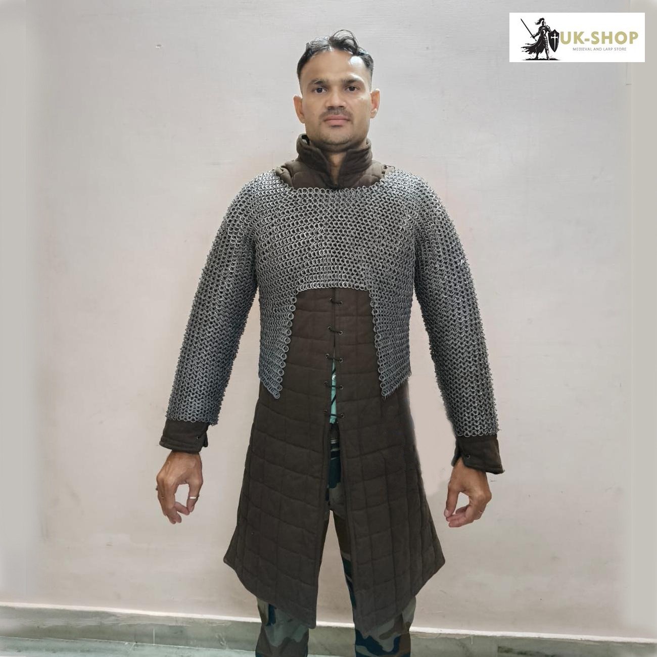 half body chainmail 1 half body chainmail 1 Chainmail Half Hauberk 9mm Flat Ring Riveted with Washer Medieval Chainmail