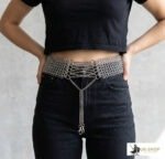 Chainmail Corset Belt Aluminium 10MM Butted Round Ring For Cosplay