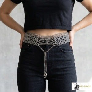 Chainmail Corset Belt Aluminium 10MM Butted Round Ring For Cosplay