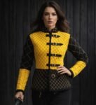 Medieval Gambeson Yellow & Black Padded Armor
